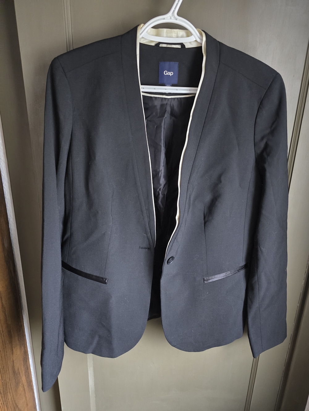 Vintage GAP Black Blazer with Cream Trim